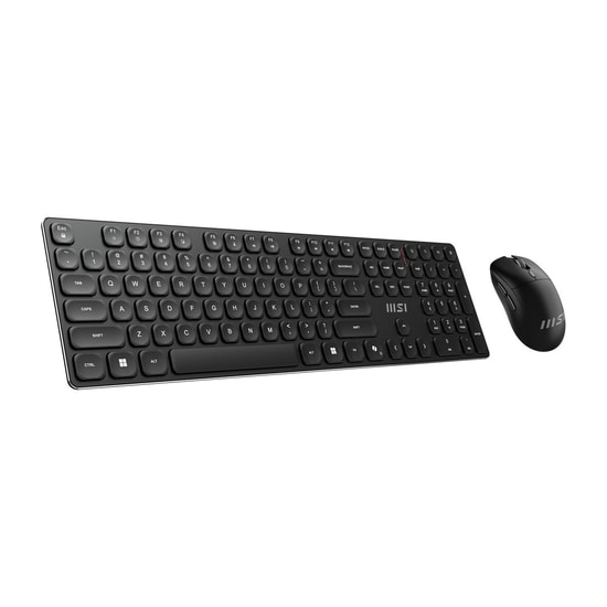 MSI Forge K210W Combo TR Kablosuz Klavye Mouse Seti - 2.4GHz, 1600 DPI, Li-ion Batarya, Optik Sensör, Türkçe Q Düzen