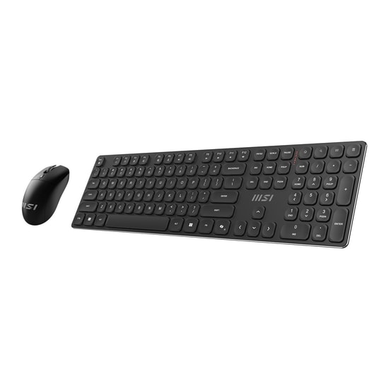 MSI Forge K210W Combo TR Kablosuz Klavye Mouse Seti - 2.4GHz, 1600 DPI, Li-ion Batarya, Optik Sensör, Türkçe Q Düzen