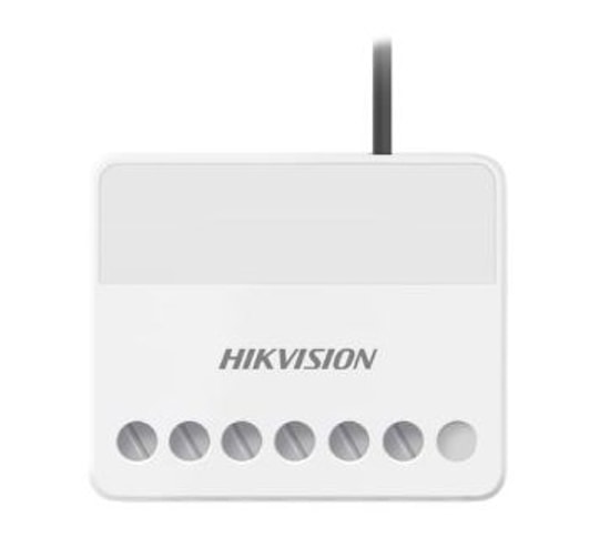 Hikvision DS-PM1-O1L-WE Kablosuz Röle Modülü - 868 MHz, 1800m Mesafe, AX Pro Serisi, Duvar Tipi Switch, Beyaz