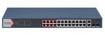 Hikvision DS-3E1326P-EI(B) 24 Port Yönetilebilir PoE Switch - 2x Gigabit Combo, 370W, 300 Metre, Rackmount