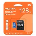 Adata 128GB Premier microSDXC (AUSDX128GUICL10A1-RA1) Hafıza Kartı + SD Adaptör - 100/25MB/s, UHS-I, Class 10, V10