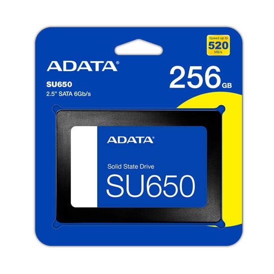 Adata SU650 1TB 2.5 SSD (ASU650SS-1TT-R) - 520MB/s Okuma, 450MB/s Yazma, SATA 3, 3D NAND Flash Dahili SSD Disk
