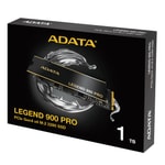 Adata Legend 900 Pro 1TB NVMe M.2 SSD (SLEG-900P-1TCS) - 7400/6000 MB/s, PCIe Gen4x4, 2280, 600TB TBW, NAND SSD