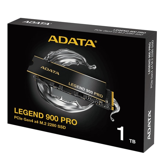 Adata Legend 900 Pro 1TB NVMe M.2 SSD (SLEG-900P-1TCS) - 7400/6000 MB/s, PCIe Gen4x4, 2280, 600TB TBW, NAND SSD
