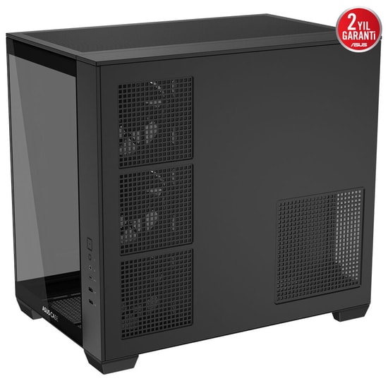 Asus A32 Plus A32-PLUS-TG-ARGB-BLACK Siyah ATX Mid-Tower Oyuncu Kasası - 4x ARGB Fan, USB 3.2, Temperli Cam Panel