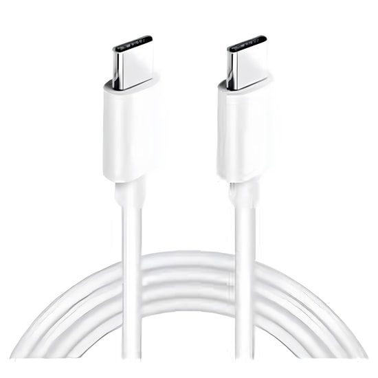 Nettech NT-97829 Plastik 100 Cm Type-C to Type-C Şarj ve Data Kablosu (Beyaz) - 24 Ay İthalatçı Garantili, Hızlı Şarj