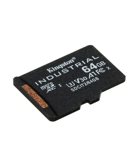 Kingston 64GB Industrial microSDXC (SDCIT2/64GB) - 100MB/s, pSLC, C10, UHS-I U3, V30, A1 Endüstriyel Hafıza Kartı
