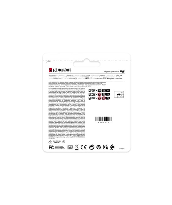 Kingston 64GB Industrial microSDXC (SDCIT2/64GB) - 100MB/s, pSLC, C10, UHS-I U3, V30, A1 Endüstriyel Hafıza Kartı