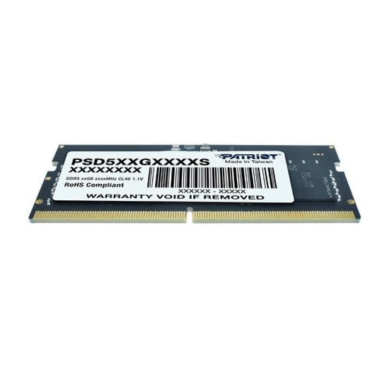 Patriot Signature Line 16GB 5600MHz DDR5 SODIMM Notebook RAM (PSD516G560081S) - CL46, 1.1V, Single Kit Bellek