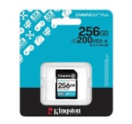 Kingston 256GB Canvas Go Plus SDXC (SDG4/256GB) - 200MB/s Okuma, 160MB/s Yazma, C10, UHS-I, U3, V30, 4K Video Kart
