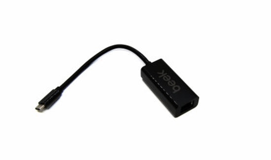 Beek BA-USB3-GTC-1 USB 3.0 Type-C Gigabit Ethernet Adaptör - 1000Mbps, Realtek 8153, Siyah, 15cm Kablo Uzunluğu