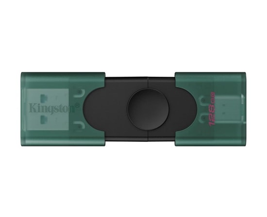 Kingston DataTraveler Duo 128GB USB 3.2 Gen 1 Flash Bellek (DTDEG2/128GB) - Çift Arayüzlü Type-A & Type-C, NAND
