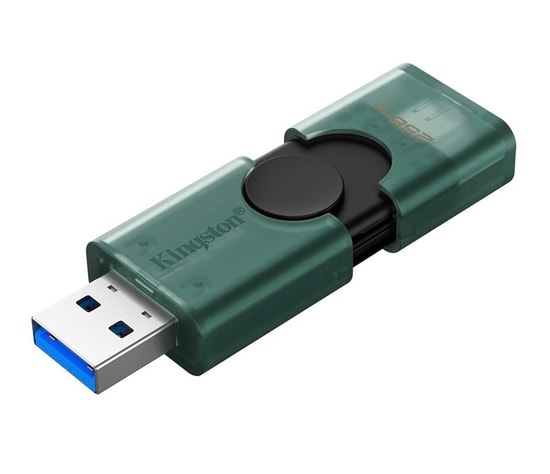 Kingston DataTraveler Duo 256GB USB 3.2 Gen 1 Flash Bellek (DTDEG2/256GB) - Çift Arayüzlü Type-A & Type-C, NAND