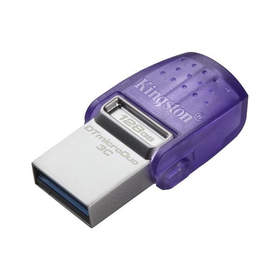 Kingston DataTraveler MicroDuo 3C 128GB USB 3.2 Gen 1 Flash Bellek (DTDUO3CG3/128GB) - 200MB/s Hız, Type-A & Type-C