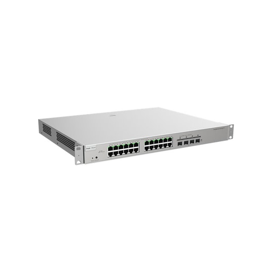 Ruijie Reyee RG-NBS5200-24GT4XS-P-V2 24 Port Gigabit L3 Yönetilebilir PoE Switch - 4x10G SFP+, 370W, Rackmount
