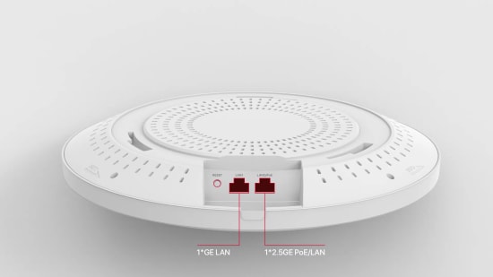 IP-com PRO-7-LR WiFi 7 BE5010 Tavan Tipi Access Point - 2.4/5GHz Dual Band, 5.1Gbps, 2x2 MIMO, 2.5G Port, Adaptörlü