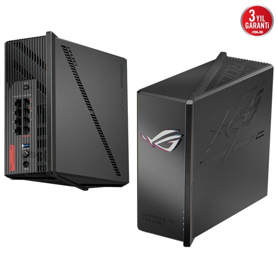 Asus ROG Strix GS-BE18000 Tri-Band WiFi 7 Gaming Access Point Router - BE18000, 8 Port, 8 Anten, AiMesh, RGB