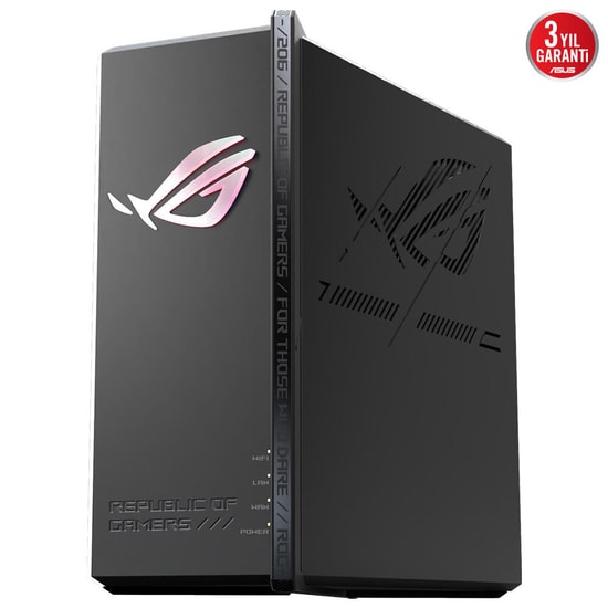 Asus ROG Strix GS-BE18000 Tri-Band WiFi 7 Gaming Access Point Router - BE18000, 8 Port, 8 Anten, AiMesh, RGB