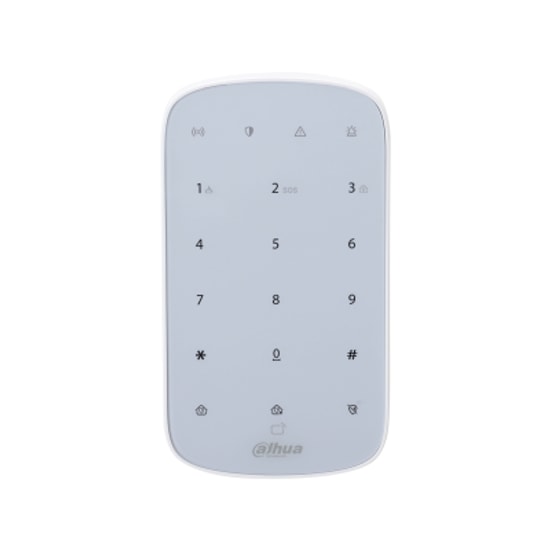 Dahua DHI-ARK30T-W2(868) Kablosuz Keypad Tuş Takımı - 868MHz, 1600m Menzil, AES128 Şifreleme, 32 Kullanıcı, Beyaz