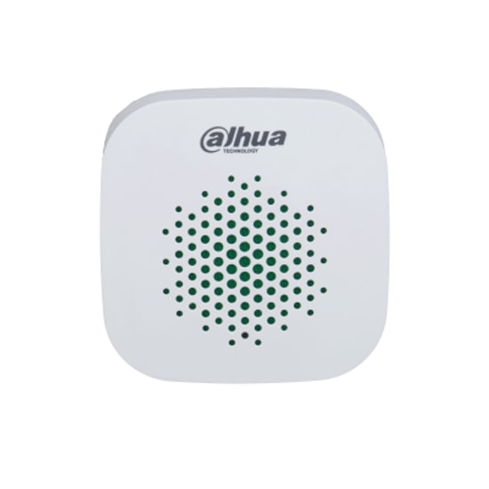 Dahua DHI-ARA12-W2(868) Kablosuz İç Mekan Siren - 105dB Ses Seviyesi, 868MHz, AES128 Şifreleme, Beyaz Tasarım