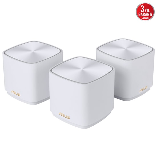 Asus ZenWiFi XD5 (1P Beyaz) WiFi 6 AX3000 Mesh Sistemi - Çift Bant, 2 Port, Dahili Anten, 2402Mbps, 36 Ay Garanti