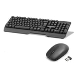 Hadron HD844 Kablosuz Klavye Mouse Seti - Siyah, 2.4GHz Wireless, Q Klavye, Optik Mouse, Ergonomik Ofis ve Ev Kullanımı