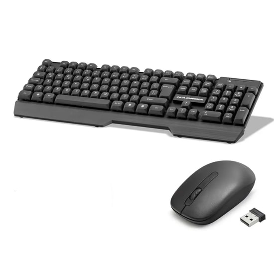 Hadron HD844 Kablosuz Klavye Mouse Seti - Siyah, 2.4GHz Wireless, Q Klavye, Optik Mouse, Ergonomik Ofis ve Ev Kullanımı
