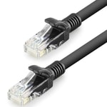 Hadron HDX5071 CAT6 Ethernet Kablosu 3 Metre Siyah - 1000Mbps, 250MHz, RJ45 Konnektör, Plastik Yapı, Patch Kablo