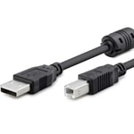 Hadron HDX7506 Siyah 300 cm Plastik USB Yazıcı Kablosu - 3 Metre Uzunluk, USB Type A - Type B, Yazıcı Ara Kablo