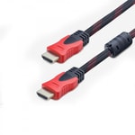 Hadron HDX2013-3M-IPORGU-SIYAH 300 cm HDMI Kablo (Siyah) - 3 Metre Uzunluk, Örgü Kablo Yapısı, Full HD Destekli