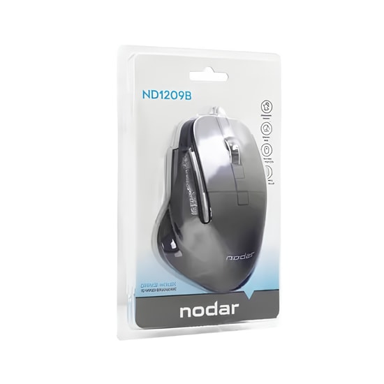 Hadron ND1209B Siyah Kablolu Optik Mouse (NT-119016) - 1000 DPI, 24 Ay Garanti, Ergonomik Ofis Tipi Mouse Ürünü