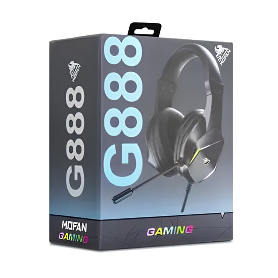 Hadron G888-SIYAH Kablolu Gaming Kulak Üstü Kulaklık - Mono Ses, 120cm Kablo, Dahili Mikrofon, 65 dB Ses Gücü