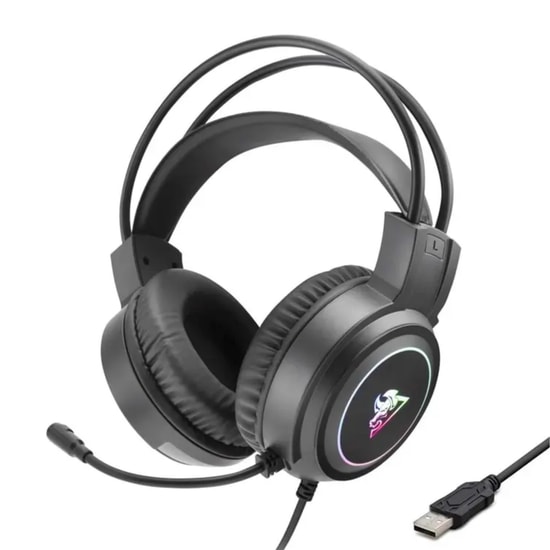 Hadron G884-SIYAH Kablolu Gaming Kulak Üstü Kulaklık - Led Işıklı, Mikrofonlu, 200cm Kablo, 65 dB Ses Gücü