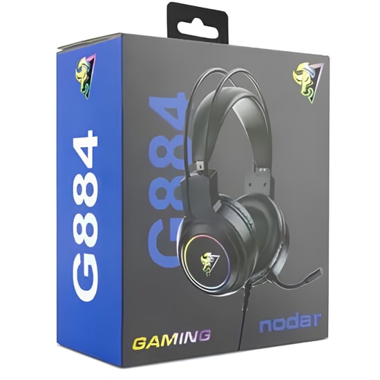 Hadron G884-SIYAH Kablolu Gaming Kulak Üstü Kulaklık - Led Işıklı, Mikrofonlu, 200cm Kablo, 65 dB Ses Gücü