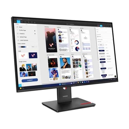 Lenovo ThinkVision T32UD-40 31.5" 4K UHD Monitör (64B0GAT1TK) - IPS, 4ms, 60Hz, 350cd, HDMI, DP, Type-C, Pivot, VESA