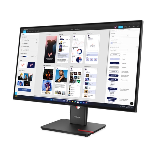 Lenovo ThinkVision T32UD-40 31.5" 4K UHD Monitör (64B0GAT1TK) - IPS, 4ms, 60Hz, 350cd, HDMI, DP, Type-C, Pivot, VESA