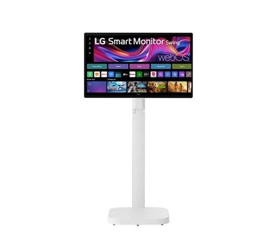 LG 32U889SA-W Swing 31.5" 4K UHD IPS Smart Dokunmatik Monitör - 5ms, 60Hz, Tip-C, Tekerlekli Stand, Yükseklik Ayarlı