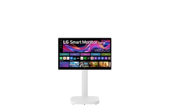 LG 32U889SA-W Swing 31.5" 4K UHD IPS Smart Dokunmatik Monitör - 5ms, 60Hz, Tip-C, Tekerlekli Stand, Yükseklik Ayarlı