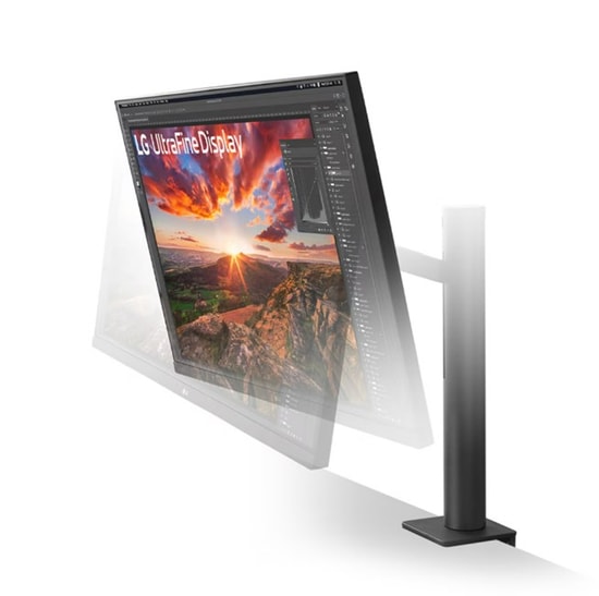 LG 32UN880K-B 31.5" 4K UHD Ergo Stand IPS Monitör - 3840x2160, 5ms, 60Hz, HDR10, USB-C, Pivot, Yükseklik Ayarı