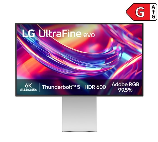 LG 32U990A-S.ATK 32" 6K UltraFine Evo IPS Monitör - 6144x3456, 5ms, 60Hz, Nano IPS Black, Thunderbolt 5, Pivot