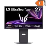 LG UltraGear 27GX700A-B 27" 280Hz 0.03ms OLED Oyuncu Monitörü - QHD 2560x1440, HDR True Black 500, Pivot, HDMI