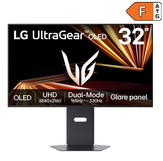 LG UltraGear 32GX850A-B 32" 0.03ms 4K 165Hz / FHD 330Hz Dual-Mode OLED Oyuncu Monitörü - HDR400, Pivot, HDMI 2.1