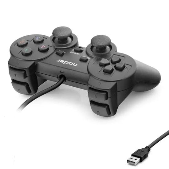 Hadron Nodar ND401 Siyah PS3 USB Kablolu Oyun Konsolu (NT-119011) - Titreşimli, USB Girişli, Ergonomik Gamepad