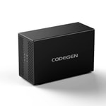Codegen CDG-HDC-35DUO 2.5/3.5 SATA Dual Raid HDD SSD Kutusu - 2x20TB Yuvalı, USB 3.0, Alüminyum Gövde, Disk Kutusu