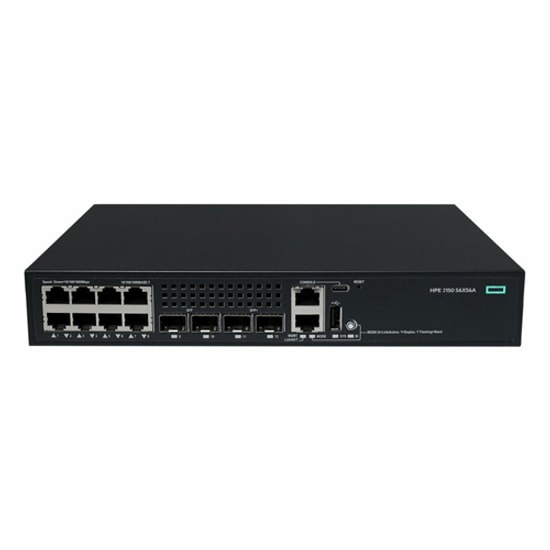 HPE Networking Comware 2150 8G 2F 2P S6X56A Switch - 8 Port Gigabit, 2 SFP, 2 SFP+, Yönetilebilir Katman L3 Anahtar