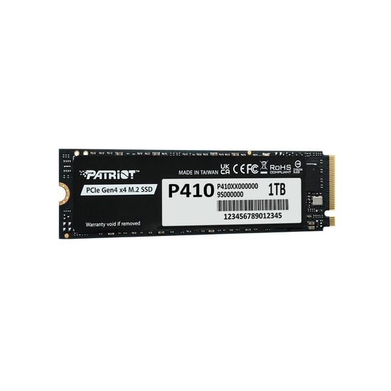Patriot P410 1TB NVMe M.2 2280 SSD (P410P1TBM28H) - 5000/4500MB/s, PCIe Gen4x4, 320 TBW, NAND Katı Hal Sürücü