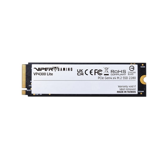 Patriot Viper VP4300 Lite 2TB NVMe M.2 SSD (VP4300L2TBM28H) - 7400/6400MB/s, PCIe Gen4x4, 1600 TBW, PS5 Uyumlu