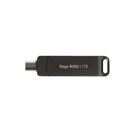 Patriot Rage R550 1TB USB 3.2 Type-C Flash Bellek (PE1TR550DSAD) - 100MB/s Okuma, Dual Type-A ve Type-C Arayüz