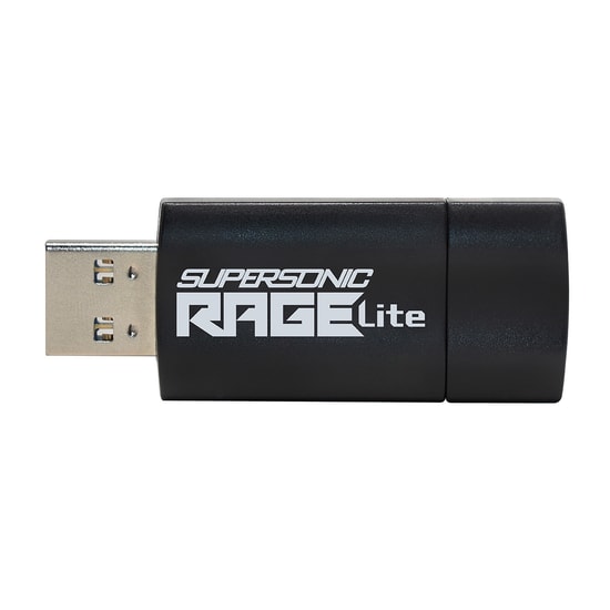 Patriot Supersonic Rage Lite 512GB USB 3.2 Flash Bellek (PEF512GRLB32U) - 120MB/s Okuma, Kapaksız Siyah Tasarım