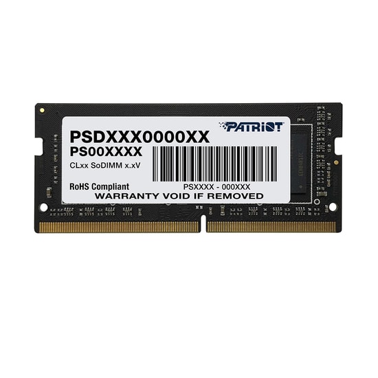 Patriot Signature Line 8GB 3200MHz DDR4 SODIMM Notebook RAM (PSD48G320081S) - CL22, 1.2V, Single Kit Bellek Modülü